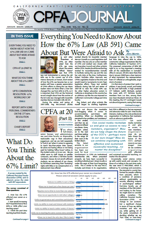 Front Page CPFA Journal 2018