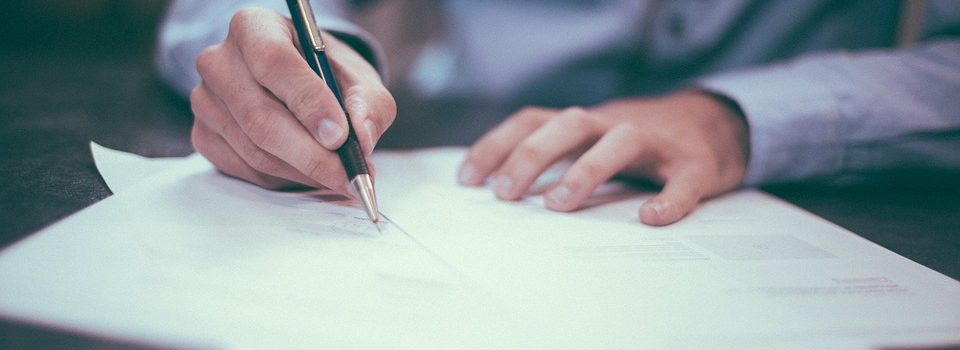 person signing documents